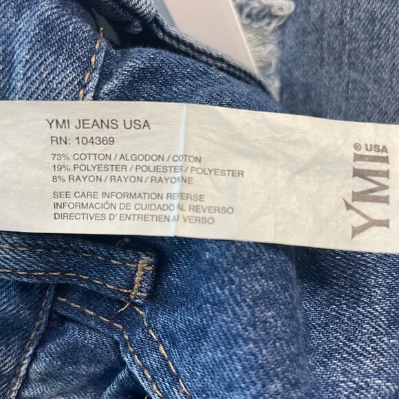 YMI Dream Collection Womens Jeans Junior Size 7 Loose Balloon Fit Medium Wash - Picture 6 of 11